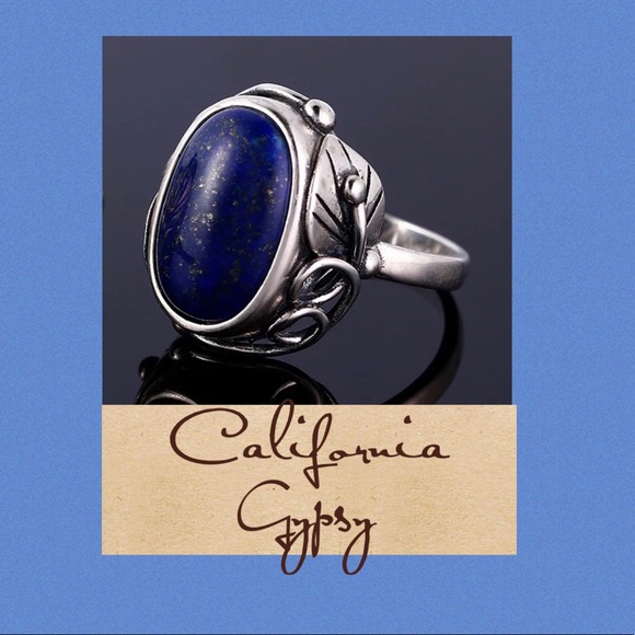 Lapis Silver Boho S925 Ring - Picture 2 of 8